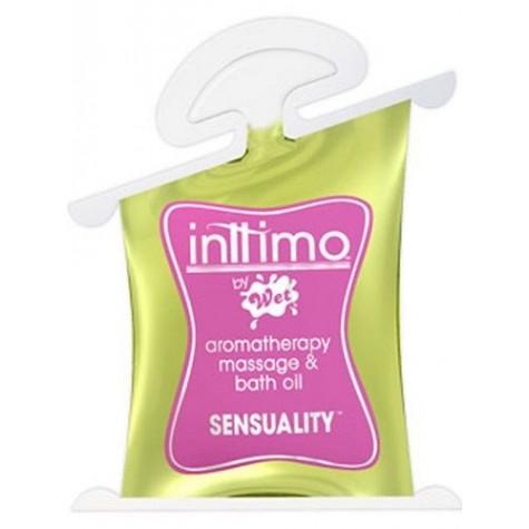 Масло для массажа Inttimo Sensuality с ароматом иланг-иланга и туберозы - 10 мл.